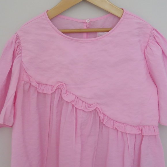 ZARA GIRLS - Pink ruffle top - Picture 3 of 6